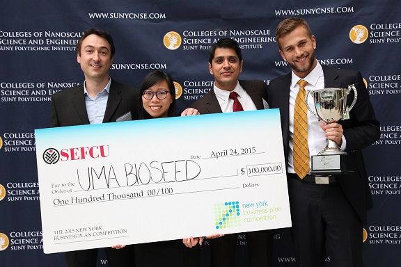 UMA Bioseed 2015 NYS Business Plan Competition Winner